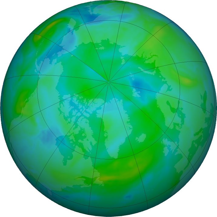 Arctic ozone map for 01 September 2016